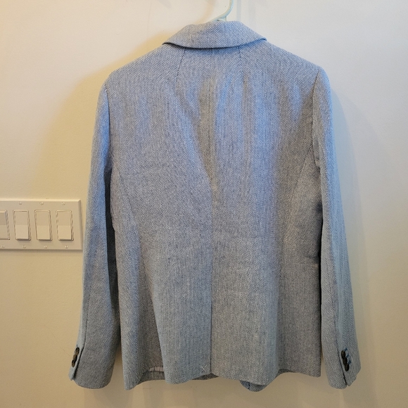 J Crew Herringbone one button blazer - Picture 2 of 5